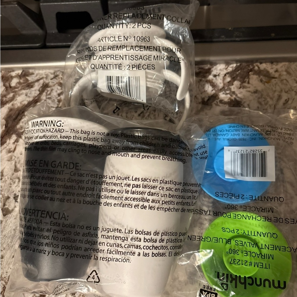 Munchkin Miracle 360 Replacement Valves - Blue and Green